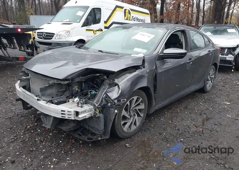 2017 Honda Civic Ex z USA, uszkodzony, nr VIN 2HGFC2F78HH564540